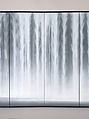 Shrine of the Water God (Suijingū), Hiroshi Senju (Japanese, born 1958), Pair of six-panel folding screens; natural pigments on Japanese mulberry paper, Japan