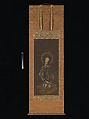 The Bodhisattva Jizō “Looking Back”, Unidentified artist, Hanging scroll; ink, color, gold paint (kindei), and cut gold on silk, Japan