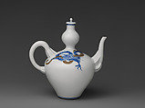 Ewer with Dragon, Style of Makuzu Kōzan I (Miyagawa Toranosuke) (Japanese, 1842–1916), Porcelain with underglaze blue, Japan