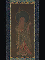 Kshitigarbha, Unidentified artist, Hanging scroll; ink, color, and gold on silk, Korea