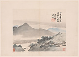 Landscapes and poems, Xiang Shengmo (Chinese, 1597–1658), Album of twenty leaves; ink and color on paper, China