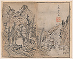 Page from the Mustard Seed Garden Manual of Painting, Wang Gai Chinese, Woodblock print; ink and color on paper, China
