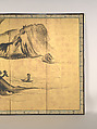 Landscapes with the Chinese Literati Su Shi and Tao Qian, Nagasawa Rosetsu 長澤蘆雪 (Japanese, 1754–1799), Pair of six-panel folding screens; ink and gold leaf on paper , Japan