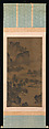 River landscape with scholar in a boat, Zhou Chen (Chinese, ca. 1455–after 1536), Hanging scroll; ink and color on silk, China