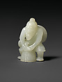 Figure of a fisherman, Jade (nephrite), China