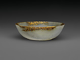 Bowl, Jade (nephrite) with painted decoration, India