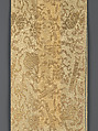 Sutra Cover with Pattern of Peaches, Flowers, and Auspicious Motifs, Silk and metallic thread, China