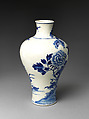 Vase decorated with auspicious animals, Soft paste porcelain painted in underglaze cobalt blue (Jingdezhen ware), China