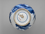 Vase with Flowering Plants and Birds, Porcelain painted with cobalt blue under transparent glaze (Jingdezhen ware), China