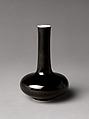 Vase, Porcelain with black glaze (Jingdezhen ware), China