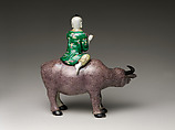 Herdboy Riding a Water Buffalo, Porcelain with colored enamels on the biscuit (Jingdezhen ware), China