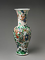 Vase with Daoist Immortals, Porcelain painted with colored enamels over transparent glaze (Jingdezhen ware), China
