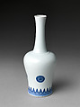 Bottle with Stylized Rosette, Porcelain painted with cobalt blue under transparentglaze (Jingdezhen ware), China