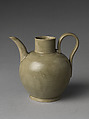 Ewer with Parrots, Stoneware with incised decoration under celadon glaze (Yue ware), China