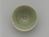 Bowl with Plum Blossom and Crescent Moon, Porcelain with incised decoration under celadon glaze (Longquan ware), China
