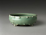 Container for Bulbs, Stoneware with applied decoration under celadon glaze (Longquan ware), China