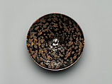 Tea Bowl with “Tortoiseshell” Design, Stoneware with iron glaze splashed with wood-ash solution (Jizhou ware), China