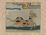 Square with Fantastic Animal, Silk and metal thread tapestry (kesi), China