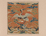Rank Badge
, Silk and metallic thread tapestry (kesi), China