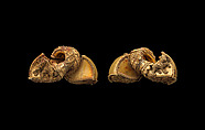 One from a Pair of Ear Ornaments (Prakaravapra Kundala), Gold, sheet, wire and granulation, India, Andhra Pradesh