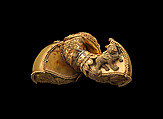 One from a Pair of Ear Ornaments (Prakaravapra Kundala), Gold, sheet, wire and granulation, India, Andhra Pradesh