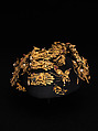 Head ornament, Gold, rubies, pearls, cat's-eyes, iron, China
