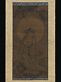White-Robed Kannon, Hanging scroll; ink on silk, Japan