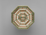 Water Jar (Mizusashi) with Geometric Patterns, Stoneware with polychrome enamels and gold over finely crackled glaze (Satsuma ware), Japan