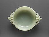 Bowl with Two Dragon Handles, Nephrite, China