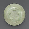 Bowl, Nephrite, white with greenish tint, China