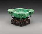 Bowl with Loop Handles, Jadeite, China