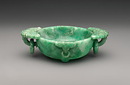 Bowl with Loop Handles, Jadeite, China