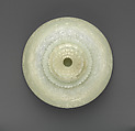 Bowl and cover, Nephrite, white with very light greenish tint, China