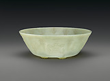 Bowl, Nephrite, white with greenish tint, China