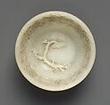 Bowl with cover, Nephrite, white with faint grayish tint, China