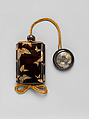 Case (Inrō) with Design of Butterflies, Lacquer, roiro, gold and coloured togidashi; Interior: fundame, Japan