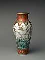 Vase, Porcelain enameled in colors and gold (Kyoto ware), Japan