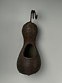 Gourd-Shaped Wall Basket for Flowers, Bamboo with rattan accents, Japan