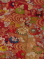 Noh Robe (Karaori), Twill-weave silk with supplementary weft patterning in silk and gold-leaf paper strips (karaori), Japan