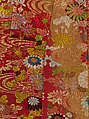 Noh Robe (Karaori), Twill-weave silk with supplementary weft patterning in silk and gold-leaf paper strips (karaori), Japan