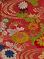 Noh Robe (Karaori), Twill-weave silk with supplementary weft patterning in silk and gold-leaf paper strips (karaori), Japan