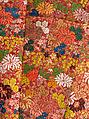 Noh Robe (Karaori), Twill-weave silk with supplementary weft patterning in silk and gold-leaf paper strips (karaori), Japan