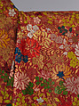 Noh Robe (Karaori), Twill-weave silk with supplementary weft patterning in silk and gold-leaf paper strips (karaori), Japan