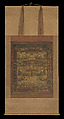 Taima Mandala, Hanging scroll; ink, color, and gold on silk, Japan