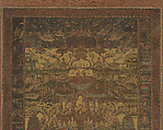 Taima Mandala, Hanging scroll; ink, color, and gold on silk, Japan