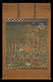 Death of the Historical Buddha (Nehan-zu), Hanging scroll; ink, color, and gold on silk, Japan