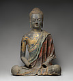 Buddha, probably Amitabha, Dry lacquer with polychrome pigment and gilding, China