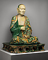 Arhat (Luohan), Stoneware with three-color glaze, China