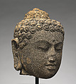 Head of a Buddha, Andesite, Indonesia (Java)