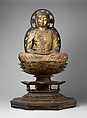 Amida, the Buddha of Limitless Light, Wood with lacquer, gold leaf, and color, Japan